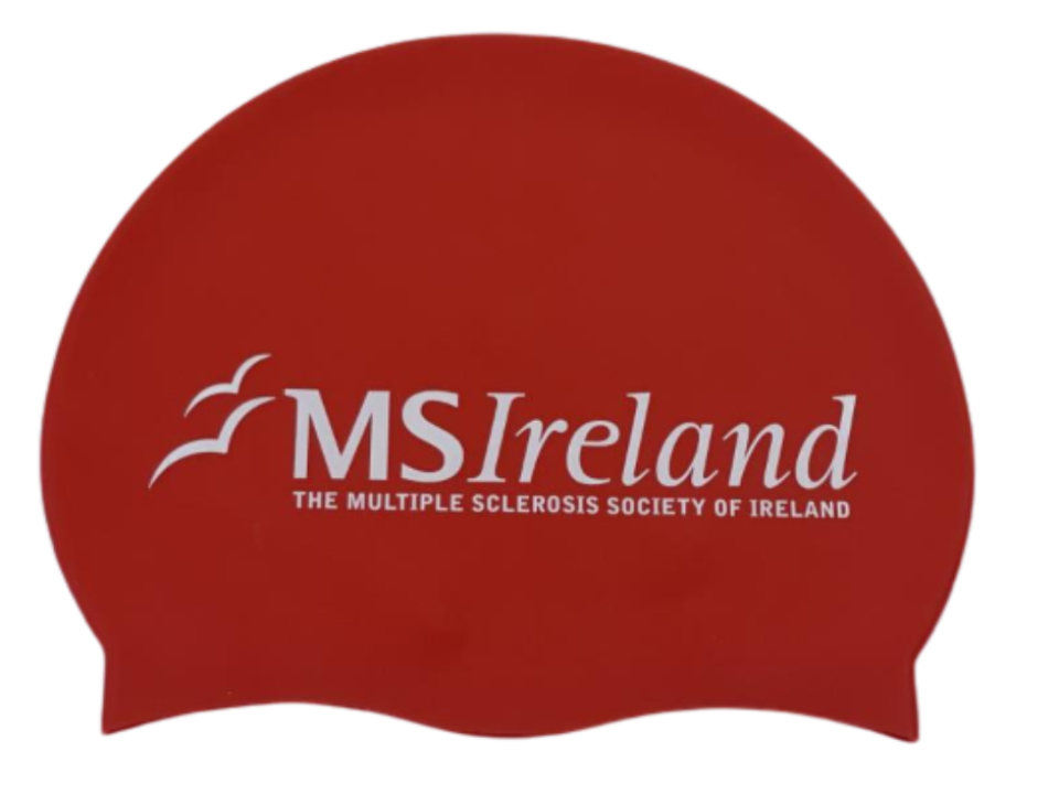 Red silicone swim hat