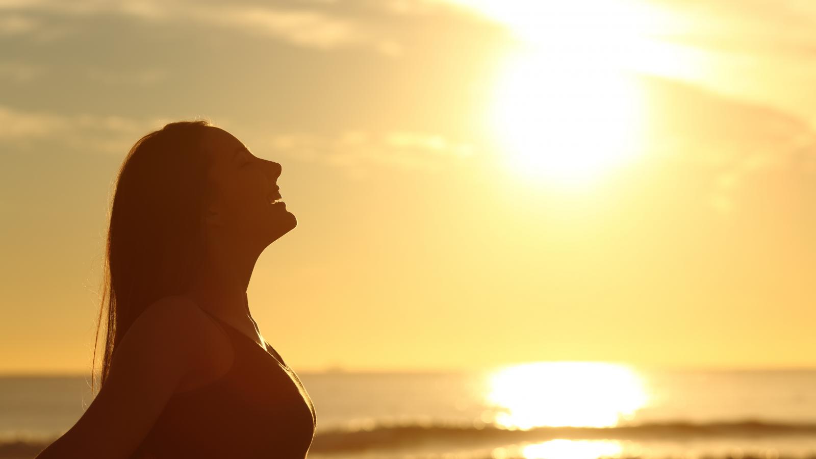 image of woman relaxing